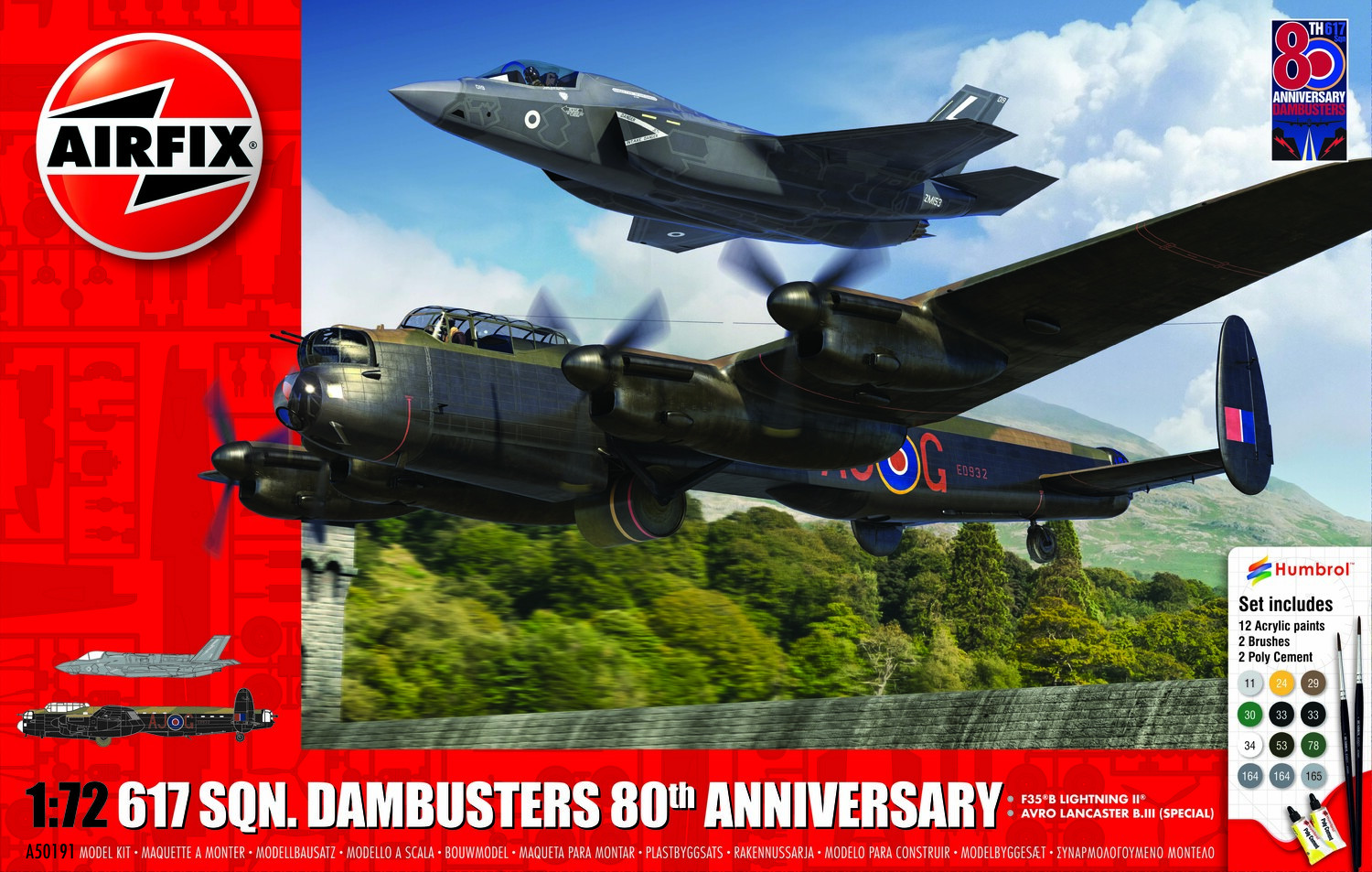 A50191 Airfix Dambusters 80th Anniversary Gift Set (1:72 Scale)